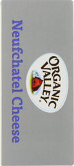 ORGANIC VALLEY: Organic Neufchatel Pasteurized Cream Cheese, 8 oz