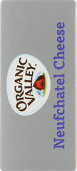 ORGANIC VALLEY: Organic Neufchatel Pasteurized Cream Cheese, 8 oz