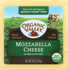 ORGANIC VALLEY: Organic Mozzarella Cheese, 8 oz
