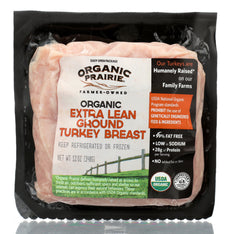ORGANIC PRAIRIE: Organic Extra Lean Ground Turkey Breast, 12 oz
