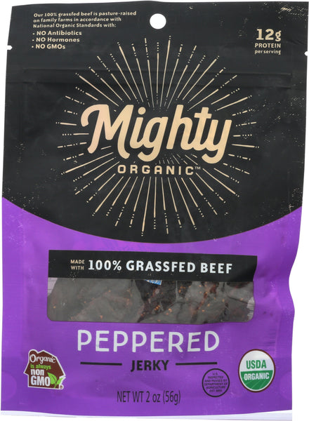 ORGANIC PRAIRIE: Jerky Beef Peppered, 2 oz