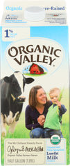 ORGANIC VALLEY: Milk Organic 1% Lowfat Ultra Pasteurized, 64 oz