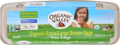 ORGANIC VALLEY: Free Range Extra Large Brown Eggs, 1 Dozen