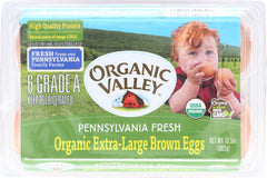 ORGANIC VALLEY: California Extra Large Eggs, 0.5 dozen