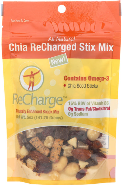 RECHARGE: Chia Recharged Stix Mix, 5 oz