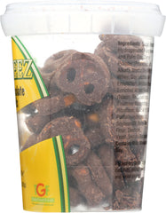 GRABEEZ SNACK CUPS: Mini Chocolate Pretzels Snack Cup, 3.25 oz