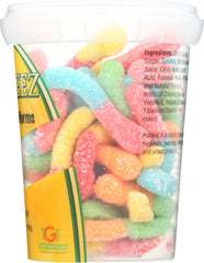 GRABEEZ SNACK CUPS: SNACK CUP WORMS SOUR NEON (6.300 OZ)