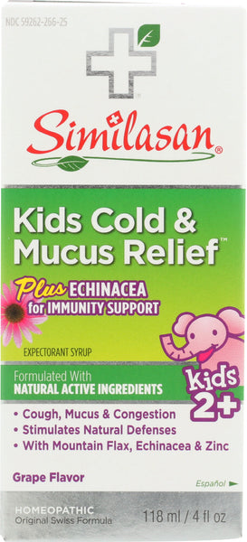 SIMILASAN: Kids Cold & Mucus Relief, 4 fo