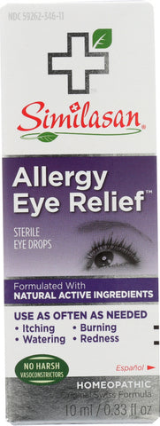 SIMILASAN: Allergy Eye Relief Sterile Eye Drops, .33 Oz