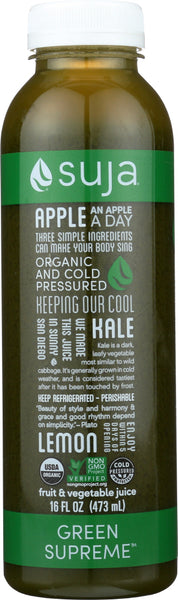 SUJA: Classic Green Supreme Beverage, 16 oz