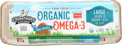 CHINO VALLEY: Organic Omega-3 Large Brown Eggs, 1 dz