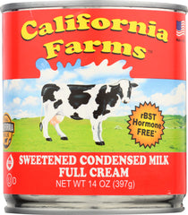 CALIFORNIA FARMS: Sweetened Condensed Milk Red Can, 14 oz