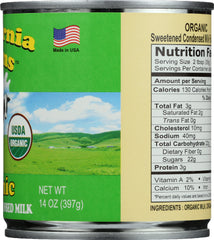 SATINI: Organic Sweetened Condensed Milk, 14 oz