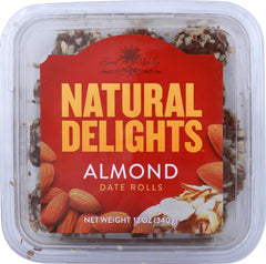 BARD VALLEY: Natural Delights Almond Date Rolls 12 Oz