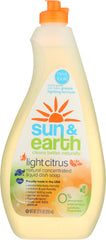 SUN & EARTH: Natural Concentrated Liquid Dish Soap, 22 oz