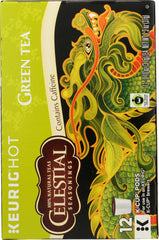 CELESTIAL SEASONINGS: Tea Kcup Green Tea with White Tea, 12 pc