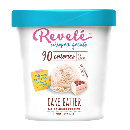REVELE WHIPPED GELATO: Cake Batter Gelato, 1 pt