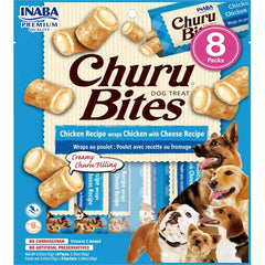 Inaba Churu Bites Dog Treat Chicken Recipe wraps Chicken with Cheese Recipe