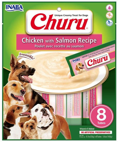 Inaba Churu Chicken with Salmon Recipe Creamy Dog Treat