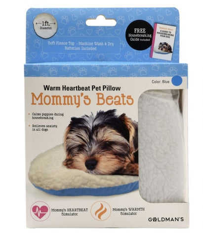 Goldmans Mommys Beats Warm Heartbeat Pet Pillow Blue