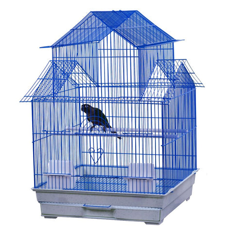 AE Cage Company House Top Bird Cage Assorted Colors 18"x18"x27"