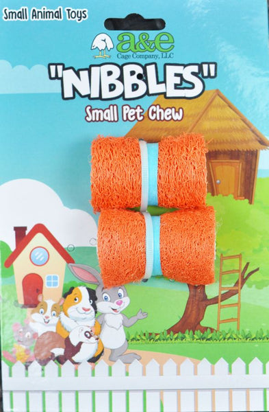 AE Cage Company Nibbles Sushi Roll Set Loofah Chew Toys Assorted