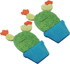 AE Cage Company Nibbles Potted Cactus Loofah Chew Toys