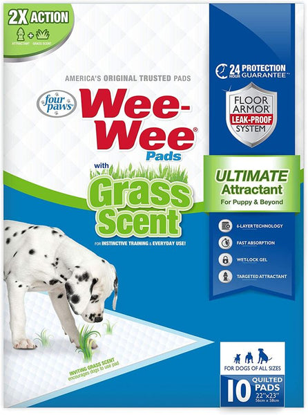 Four Paws Wee Wee Grass Scented Puppy Pads