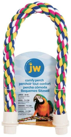 JW Pet Flexible Multi-Color Comfy Rope Perch 28"