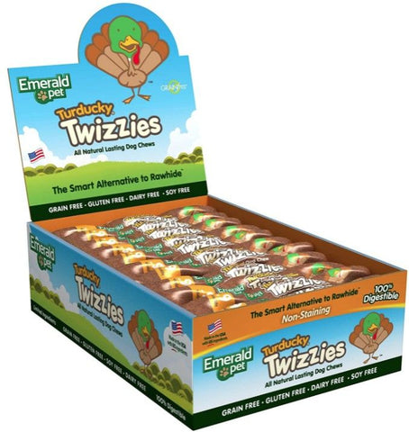 Emerald Pet Turducky Twizzies Natural Dog Chews