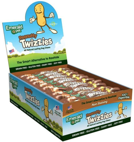 Emerald Pet Peanutty Twizzies Natural Dog Chews