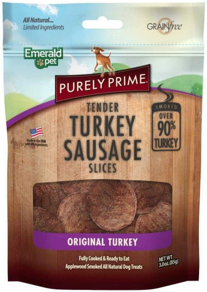 Emerald Pet Purely Prime Tender Turkey Sausage Slices Original Recipe