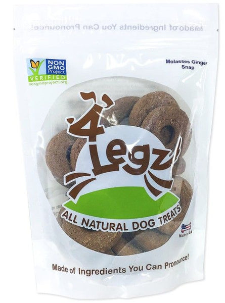 4Legz Molasses Ginger Snap Dognutz Dog Cookies