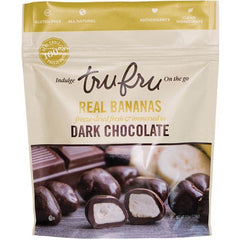 TRU FRU INDULGE ON THE GO: Real Bananas Freeze Dried and Immersed in Dark Chocolate, 4.5 oz