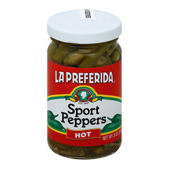 LA PREFERIDA: Sport Peppers Hot, 8 oz