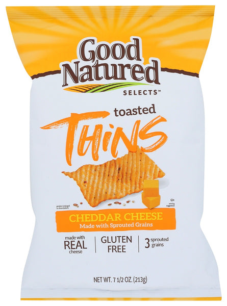 GOOD NATURED: Thins Cheddar, 7.5 oz