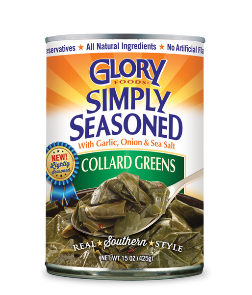GLORY FOODS: Simply Seasoned Collard Greens, 15 oz