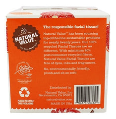 NATURAL 100% Recycled Facial Tissues 85 Count, 1 ea