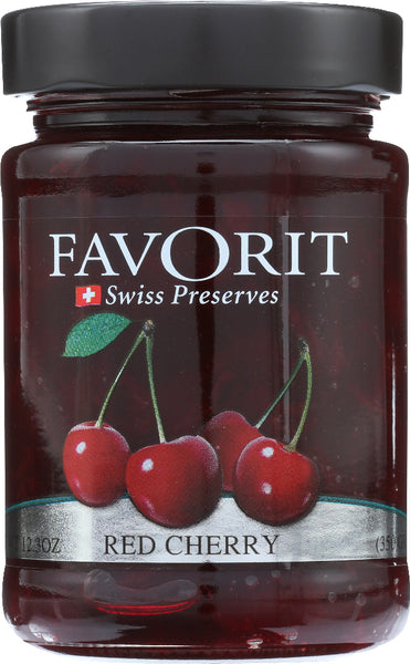 FAVORIT: Preserve Red Cherry, 12.3 oz