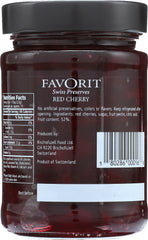 FAVORIT: Preserve Red Cherry, 12.3 oz