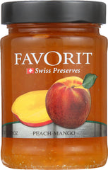 FAVORIT: Preserve Peach Mango, 12.3 oz