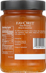 FAVORIT: Preserve Peach Mango, 12.3 oz