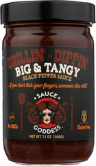 SAUCE GODDESS: Sauce Tangy Black Pepper, 14 oz