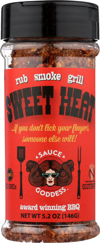 SAUCE GODDESS: Spice Sweet Heat BBQ Shaker, 5.2 oz