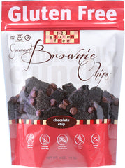 123 GLUTEN FREE: Gourmet Brownie Chips Chocolate Chip, 4 oz