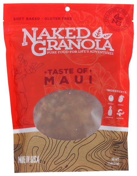 NAKED GRANOLA: Granola Cereal Taste Of Maui, 11 oz
