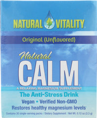 NATURAL VITALITY: Natural Calm The Anti-Stress Drink 30 Single-Serving Packs, 0.12 oz