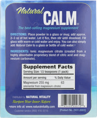 NATURAL VITALITY: Natural Calm The Anti-Stress Drink 30 Single-Serving Packs, 0.12 oz