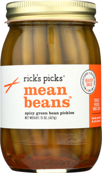 RICK'S PICKS: Mean Beans Spicy Green Bean Pickle, 15 oz