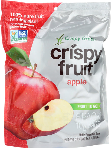 CRISPY GREEN: Crispy 6 Pack Apple, 2.16 oz